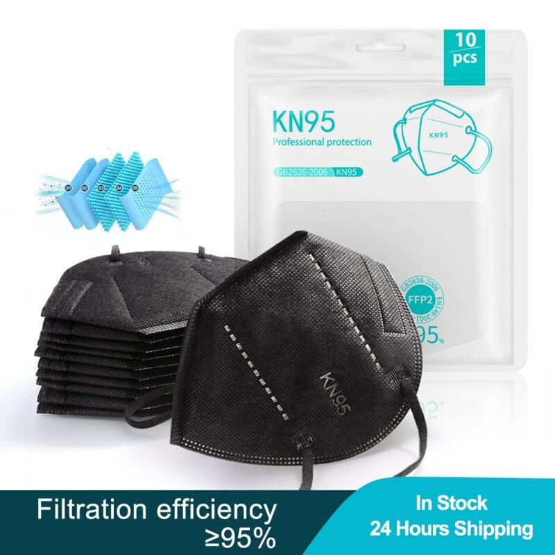5 200 Pieces KN95 Mask CE FFP2 Mascarillas 5 Layers Filter Protective Health Care Mouth Masks 2