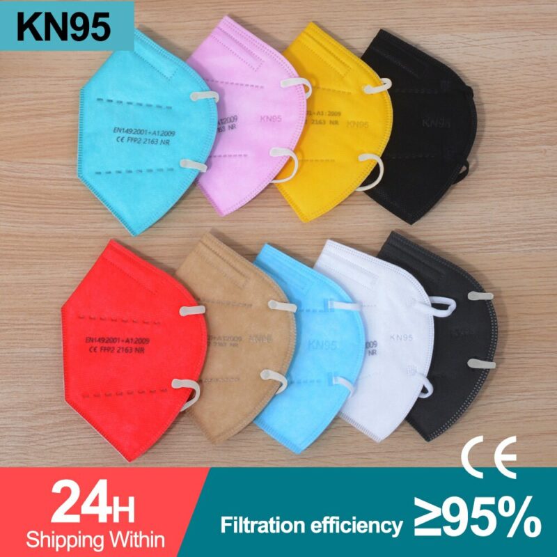5 200 Pieces KN95 Mask CE FFP2 Mascarillas 5 Layers Filter Protective Health Care Mouth Masks 4